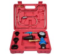 DAYUAN Kit de Purge et de Remplissage sous Vide pour Système de Refroidissement Automobile avec Remplissage Pneumatique Antigel et Boîte d'Adaptateurs de 4 Tailles