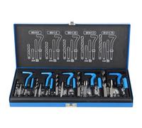DAYUAN Kit de réparation de filetage 131 pièces pour moteur de voiture M5 M6 M8 M10 M12 avec forets et manchons Helicoil
