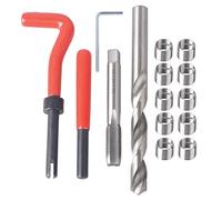 DAYUAN Kit de réparation de filetage M12 x 1,25 mm, outils de réparation de filetage hélicoïdal, kit d'insertion de fil, ensemble d'outils à main compatibles pour réparation automobile