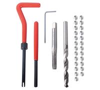 DAYUAN Kit de réparation de Filetage M5 x 0,8 mm, Outils de réparation de Filetage hélicoïdal, kit d'insertion de Fil, Ensemble d'outils à Main compatibles pour réparation Automobile
