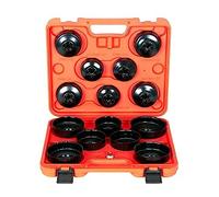 DAYUAN Lot de 15 clés universelles pour filtre à huile 65-100 mm 3/8 et 1/2 adaptateurs pour tous les types de filtres à huile professionnels