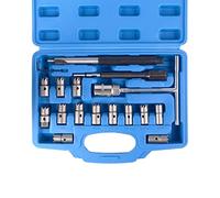 DAYUAN Lot de 17 outils de nettoyage professionnels pour injecteur diesel