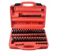 DAYUAN Lot de 52 pièces avec disques de montage pour roulements de roue, bagues d'étanchéité, douilles, joints en caoutchouc, extracteurs, pièces de pression, pour enfoncer 18-65 mm