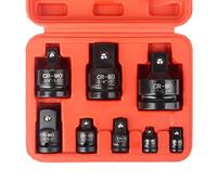 DAYUAN Lot de 8 adaptateurs de douilles à choc en acier molybdène chromé 1/4" 3/8" 1/2" 3/4" carré femelle vers mâle