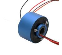 DAYUDDRICAR 1PCS 10A 2/4/6/12CH Standard Hollow Shaft Slip Ring Conductive Integrated 12.7mm/25.4mm Through Hole Slipring Rotary Connector (Color : Hole 12.7mm 4CH 10A)