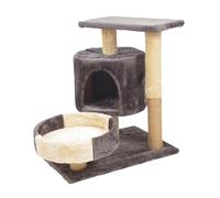 DAYUNSEN Arbre À Chat Cave Condo, Mobilier D'Exercice Pour Chat, Repos Multicouche, Centre D'Activité À Plusieursux, Griffoir, Nid Pour Chat, Gris Foncé/K Gray