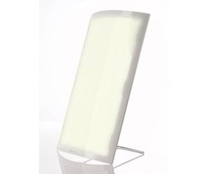DAYVIA Lampe de Luminothérapie LED 072, Simulation de la Lumière du Jour, Pose sur une Table ou se Fixe au Mur, 35x56x9cm, Design Moderne Blanc, Agréement CE Médical et Fabrication Française