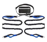 Dayysiuy Câble pour Chien Résistant - Longe d'Entraînement Réfléchissante avec,Laisse Renforcée en Nylon avec Bandes Réfléchissantes pour Dressage Promenade Camping