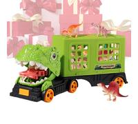 Dayysiuy Camion Dinosaure Jouet pour,Voiture de Transport Tyrannosaurus avec Figurine de Dinosaure | Jeux Éducatifs Interactifs pour Pique-Nique à la Maison Jeu de Rôle Maternelle Fête Noël