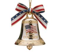 Dayysiuy Cloches de Noël | Ornement Patriotique Suspendable pour Fêtes,Cloche Commémorative du 250ème Anniversaire des États-Unis pour Décoration de Fête Arbre de Noël Couronne Manteau Maison