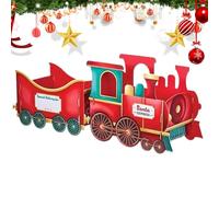 Dayysiuy Coffret Train de Noël | Coffret Train du Père Noël pour | Organisateur de Rangement,pour Salon Chambre Bureau Appartement Fête de Thanksgiving