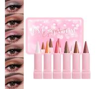 Dayysiuy Eye Liner Pailleté - 6 Pièces de Maquillage pour le Visage,Crayon Maquillage à Paupières,Pour Amateurs De Beauté Mariage Cosplay Artistes Mariées Spectacles Sur Scène Événements Spéciaux