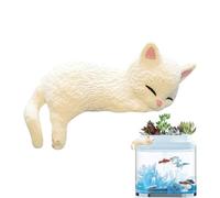Dayysiuy Figurines Miniatures de Chats | Statuette Décorative de Chaton de Bureau,Statuettes Chats Réalistes pour Salon Chambre Aquarium Paysage Fête Voiture Bibliothèque - Bureau et Lieu de Travail