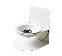 Dayysiuy Gamelle pour Animaux | Bol Alimentateur pour Chat Nourriture Céramique | Support Réglable en Hauteur pour Repas en Extérieur Et Intérieur