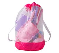 Dayysiuy Jouets de Plage,Jouets pour Château de Sable avec Seau Pliable et Sac en Filet - Activité Extérieure pour Jardin Parc Plage Vacances d'Été Inclut Moules Râteau Pelle