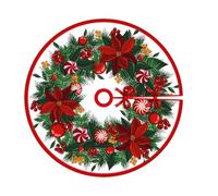 Dayysiuy Jupe De Sapin De Noël Grand Modèle - 90 Cm Décor D Arbre Vintage,Mat de Ferme pour Intérieur Extérieur Studio Nuit | Décoration de Célébration pour Fête