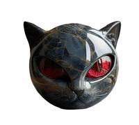Dayysiuy Luxury Black Cat Stone Sculpture, Sculpture Noire De La Tête De Chat, Cristaux Sculptés À La Main Et Pierres De Sculptées, Elegant Home Décor & Gift-Ready Art Piece