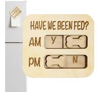 Dayysiuy Panneau de Rappel pour Nourrir le Chien | Signe En Bois D'Indication Quotidienne Des Repas,Tableau Indication Quotidienne Matin/Soir Alimentation Chat | pour Chiots et Chats de Toutes Tailles