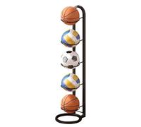 Dayysiuy Porte-Ballons De Basketball | Rack de Rangement pour Balles de Sport à 5 Niveaux - Organisateur De Balles Ménager,pour Basketball, Volleyball, Football, Salle de Sport, intérieur, extérieur,