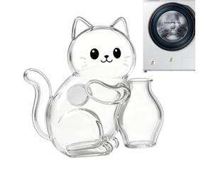 Dayysiuy Souvenir Poils de Chat | Dos Magnétique Mignon Transparent | Contenant À Moustaches De Chat,Bureaux Chambres réfrigérateurs Machines à Laver