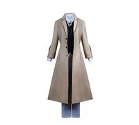 Dazai Osamu Ensemble de costumes marron - Réplique de qualité supérieure avec dimensionnement précis(XL)