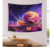 DAZBDEOCK Couverture murale imprimée escargots 3D - Décoration d'intérieur - Poster mural - Tapisserie murale - En polyester doux - Pour salon, chambre à coucher, dortoir - 180 x 230 cm