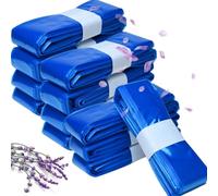 Dazhtu Lot de 12 Recharge Poubelle à Couches, 4,5M Sac Poubelle Couche Grande Capacité Étendu Épaissi Recharge, Bebe Recharge Sac Poubelle Couche Compatible avec Tommee Tippee, Angelcare, bleu