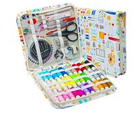 Dazhua Kit de Couture coloré avec Fils, Aiguilles, Ciseaux, Ruban à mesurer et Boutons for projets de Bricolage et de Broderie
