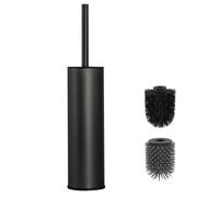 DAZI Brosse Toilettes WC,Noire Mate, Brosse WC Métallique Autoportant