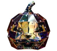 Dazing Pumpkin Light - Statue artistique colorée de veilleuse LED | Décorations prismatiques d'Halloween | Lampe à LED pour la couleur pour la fête d'Halloween et les décorations d'automne