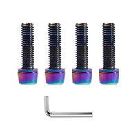 DAZISEN Vis de Vélo - 5 Pièces Vis de Résistance à Rouille pour Vélo de Montagne VTT, M5*17