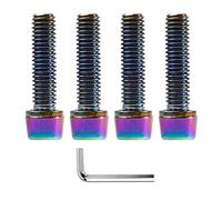 DAZISEN Vis de Vélo - 5 Pièces Vis de Résistance à Rouille pour Vélo de Montagne VTT, M5*19