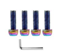 DAZISEN Vis de Vélo - 5 Pièces Vis de Résistance à Rouille pour Vélo de Montagne VTT, M6*19