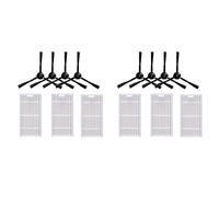 DAZLOR Lot de 2 éponges HEPA Filtre latéral Brosse Robot Aspirateur Pièces pour V55 V50 V5 V5S V3 V3S V50
