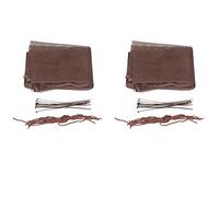 DAZLOR Lot de 2 filets de protection pour escaliers pour enfant - Pour balcon et bébé - Couleur café