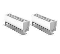 DAZLOR Lot de 2 housses de climatisation - Protection contre le vent - Déflecteur de climatisation - Panneau mural - Protection contre le vent - Pas de filtre