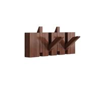 DAZSIAZ Portemanteau Mural en Bois, Pendentif Mural en Forme de Piano, Crochet Rabattable pour Manteaux, Sacs, Chapeaux, Matériau en Hêtre, pour l'entrée, la Chambre, la Salle de Bain(Brown,4 hooks)