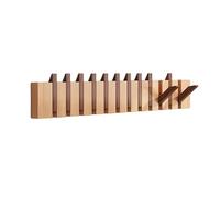 DAZSIAZ Portemanteau Mural en Bois, Pendentif Mural en Forme de Piano, Crochet Rabattable pour Manteaux, Sacs, Chapeaux, Matériau en Hêtre, pour l'entrée, la Chambre, la Salle de Bain(Mix,12 hooks)