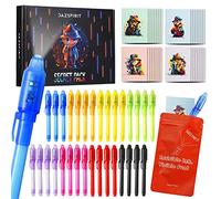 DazSpirit 32pcs Stylo Encre Invisible avec Lumière UV et Carnet de Notes