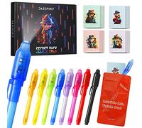 DazSpirit 8pcs Stylo Encre Invisible avec Lumière UV et Carnet de Notes