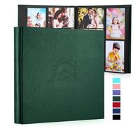 DazSpirit Album photo 10 x 15 cm, 600 photos, album à pochettes avec étui en cuir et gaufrage élégant, grand livre photo classique à coller pour mariage, anniversaire, bébé et famille