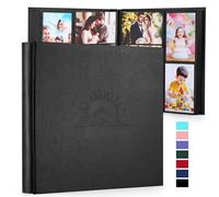 DazSpirit Album photo 10 x 15 cm, 600 photos, album à pochettes avec étui en cuir et gaufrage élégant, grand livre photo classique à coller pour mariage, anniversaire, bébé et famille