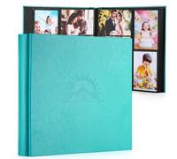 DazSpirit Album photo 10 x 15 cm, 600 photos, album photo avec étui en cuir et relief élégant, grand livre photo classique à coller pour mariage, anniversaire, bébé et famille