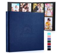 DazSpirit Album photo 10 x 15 cm, 600 photos, album photo avec étui en cuir et relief élégant, grand livre photo classique à coller pour mariage, anniversaire, bébé et famille