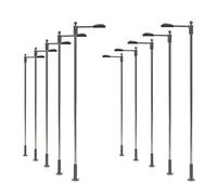 DAZZLEEX 10 Pcs Modèle Chemin De Fer Ho Oo Échelle Lampe Blanc Chaud 1:87 Réverbères LEDs 9 Cm pour Modèle Ferroviaire Paysage