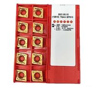 DAZZLEEX 10 pièces/boîte inserts en carbure, CCMT120408 CCMT432 Inserts de tournage CNC externes en carbure de carbure de lame, fraisage, outils de tournage