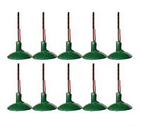 DAZZLEEX 10 pièces OO/Ho échelle réverbère modèle Applique Murale lampadaires LED plafonniers complets lumières peintes