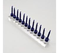 DAZZLEEX 2 Pcs Acrylique Leurre De Pêche Présentoir et Crochet Pinces Pour La Pêche À La Mouche Crochet Spinner Titulaire Stockage 196 * 25 * 20mm