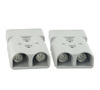 DAZZLEEX 2 pièces pour connecteur d'alimentation de Batterie de borne de câble de Prise pour Anderson avec borne 350 Amp 600 V (Gris)