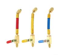 DAZZLEEX 3 Pcs/ensemble R134A R410A R22 R12 Réfrigération Tuyau De Charge Ensemble Avec Valve à Bille pour AC Réfrigération Collecteur Jauge Ensemble